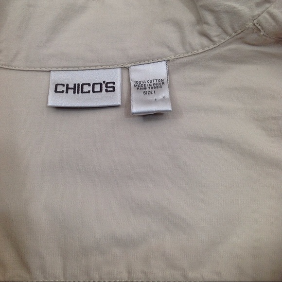 CHICO's Cotton Khaki Jacket - Picture 4 of 6