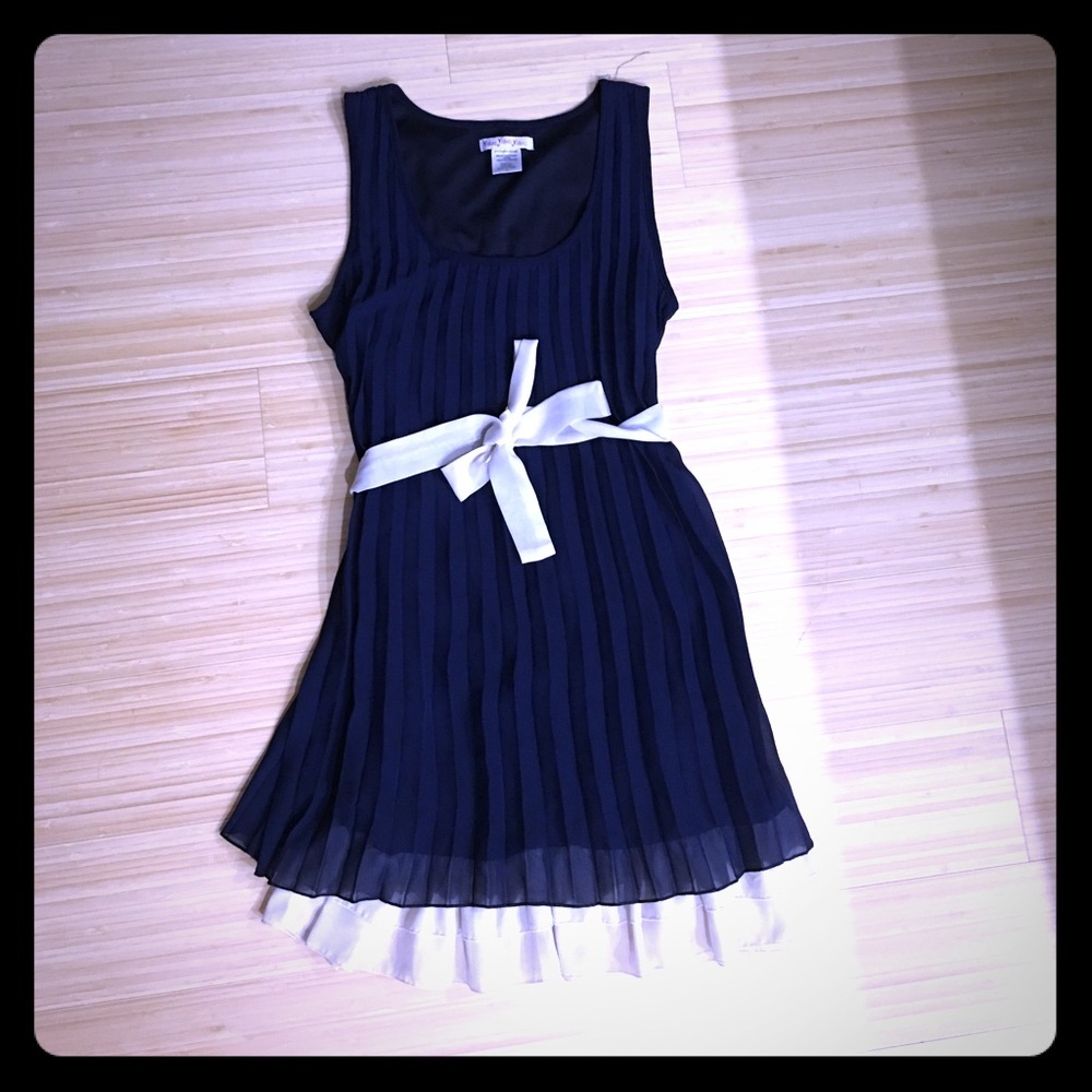 🏷 Chiffon Navy Summer Dress