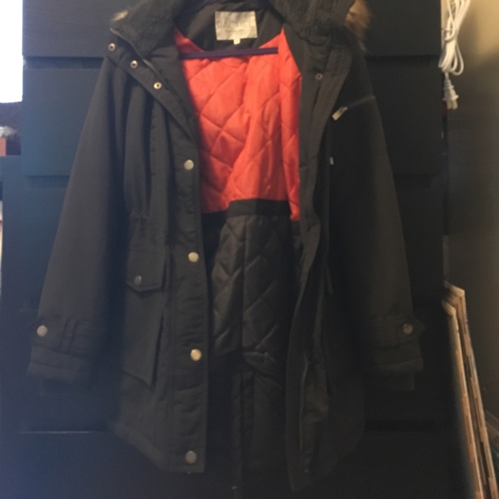 Rachel Roy faux fur hooded parka