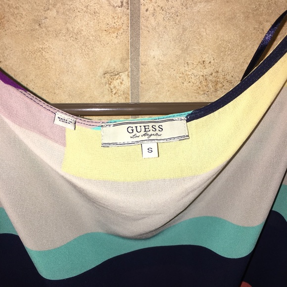 Guess multicolored sheer top.  Size Small - Picture 2 of 2