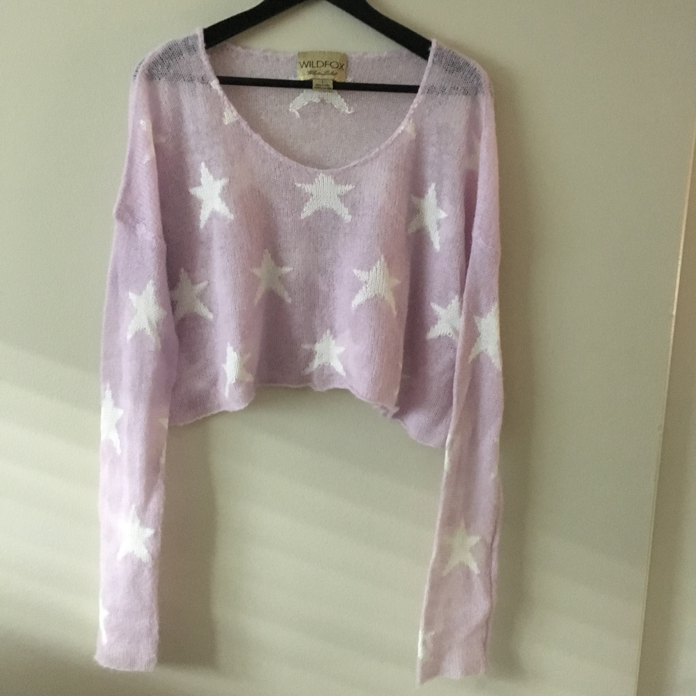 Wildfox Rodeo Star Cropped Sweater