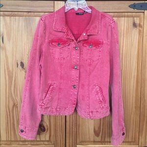 Cute distressed jean jacket