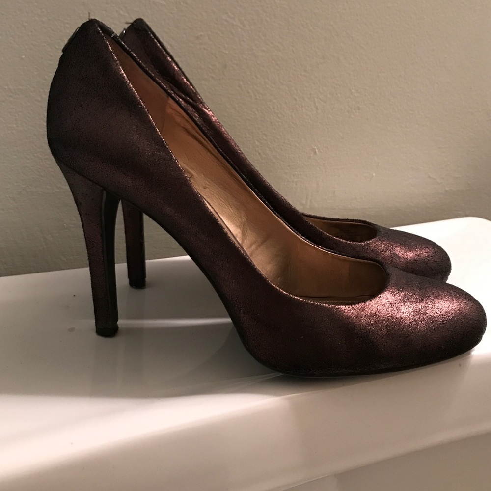 Womens BCBG rose gold heels