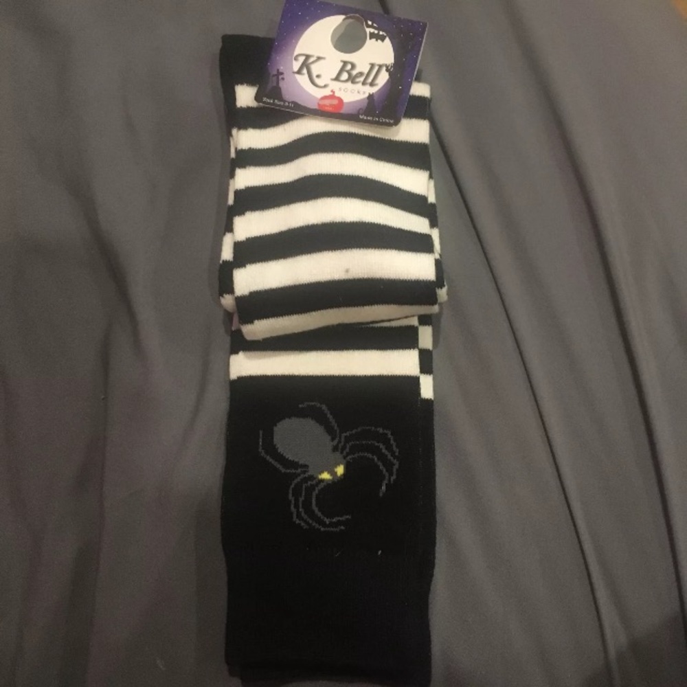 K. Bell Spider Knee High Socks