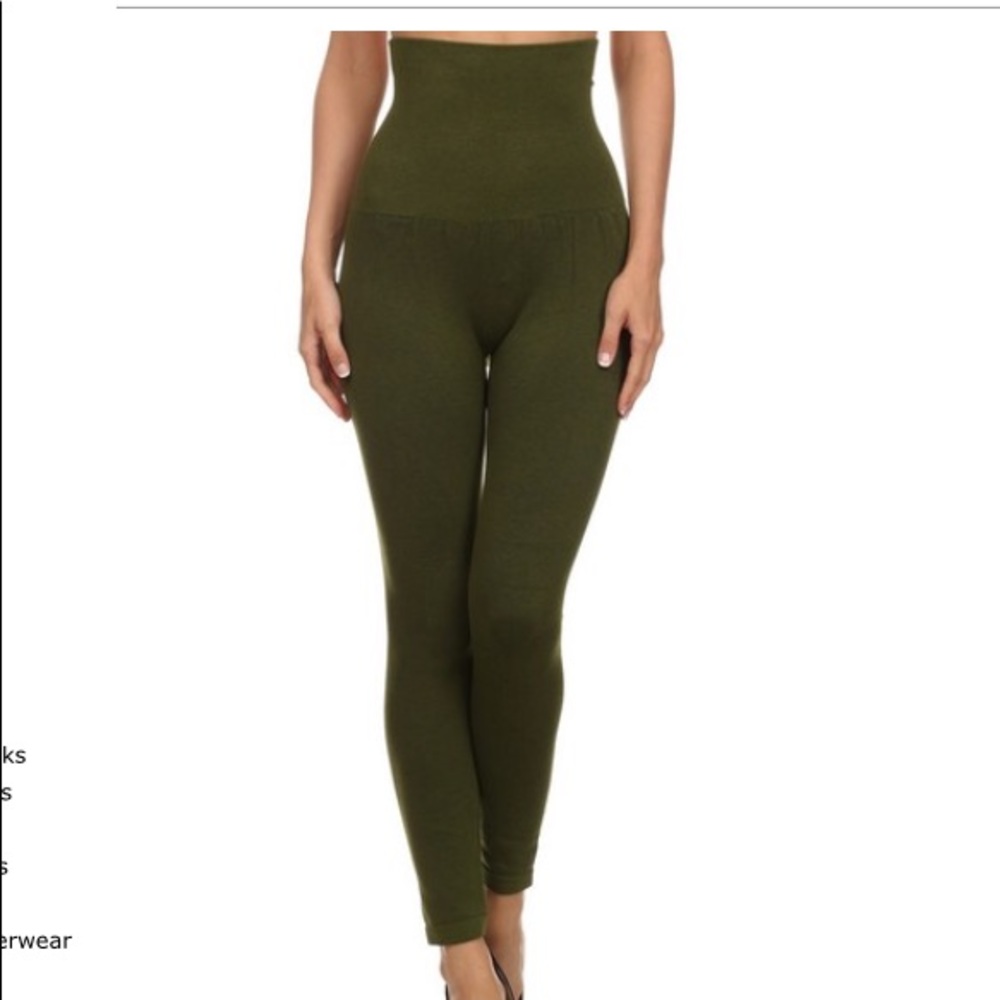 Compression Leggings with French Terry Lining