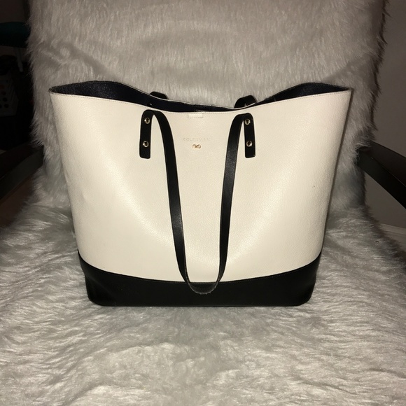 Cole Haan Palermo black and white neverful bag - Picture 5 of 8