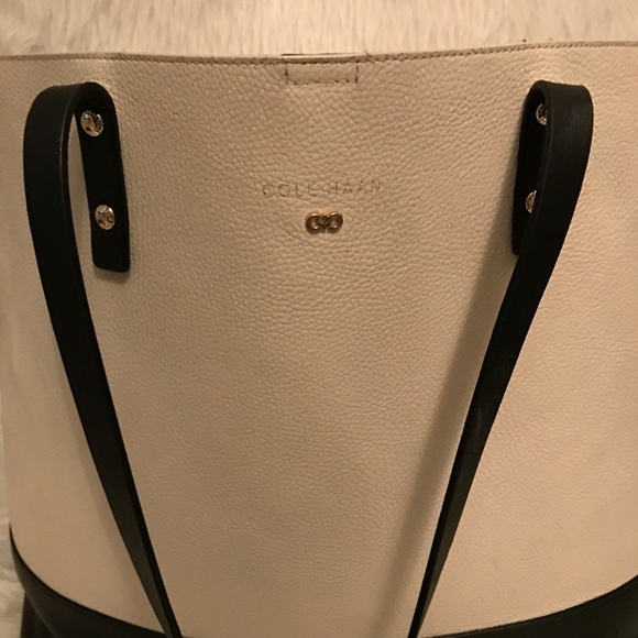 Cole Haan Palermo black and white neverful bag - Picture 6 of 8