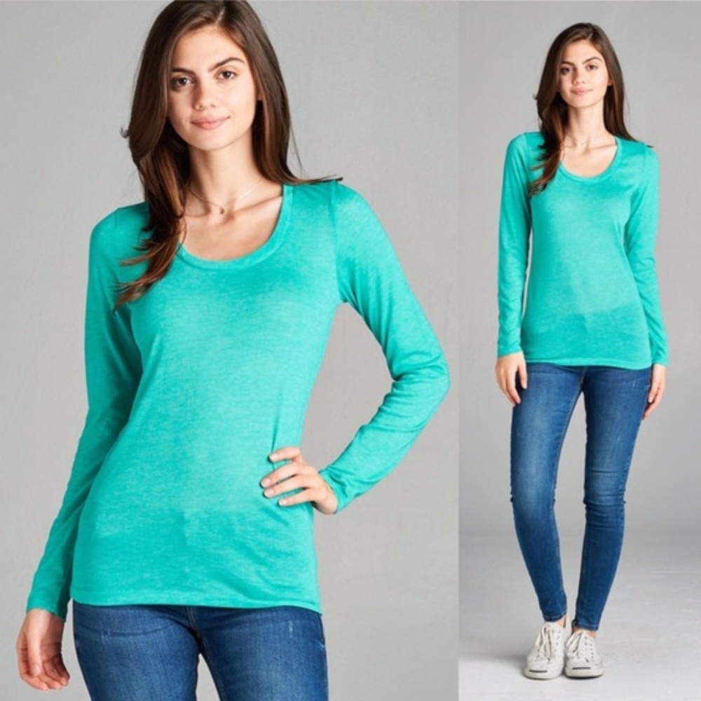CLOSET STAPLE Turquoise Long Sleeve