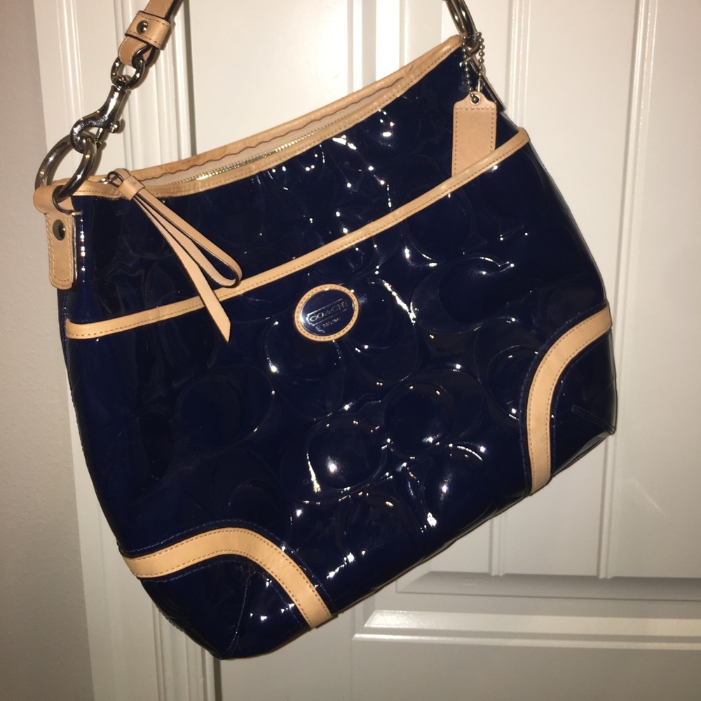 Coach Navy Blue Cross-body