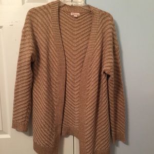 Brown & Cream Cardigan Sweater