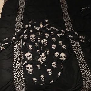 Collard button up sheer top