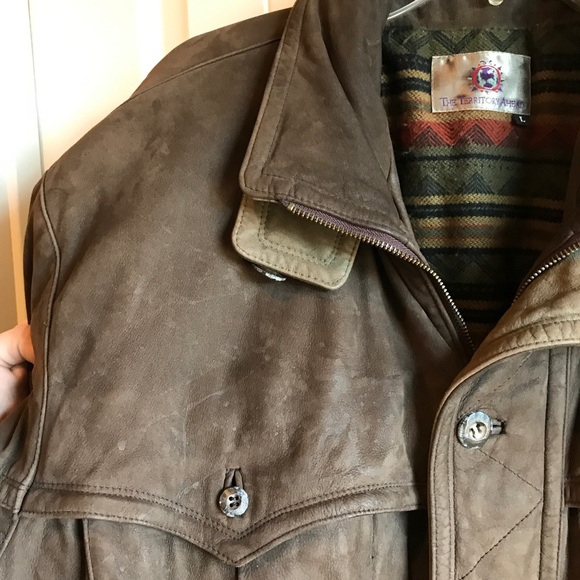 The Territory Ahead Genuine Leather Jacket Coat - Picture 3 of 8