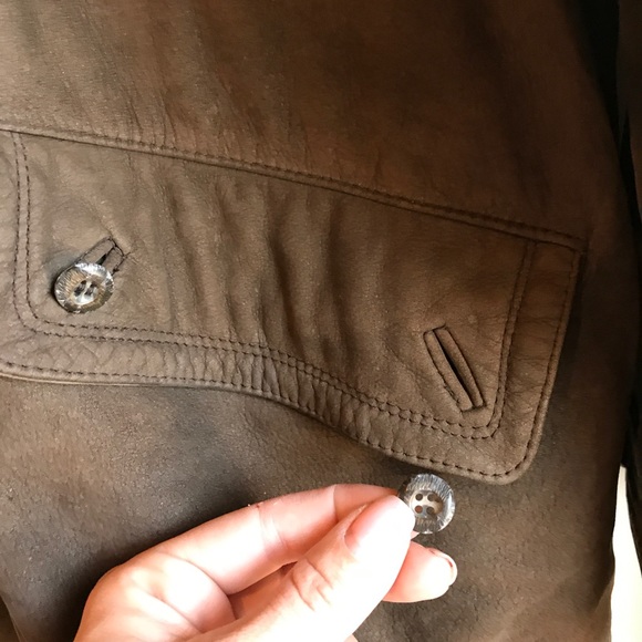 The Territory Ahead Genuine Leather Jacket Coat - Picture 8 of 8