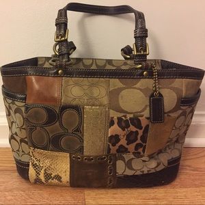 COACH original patchwork bag. Mixed materials