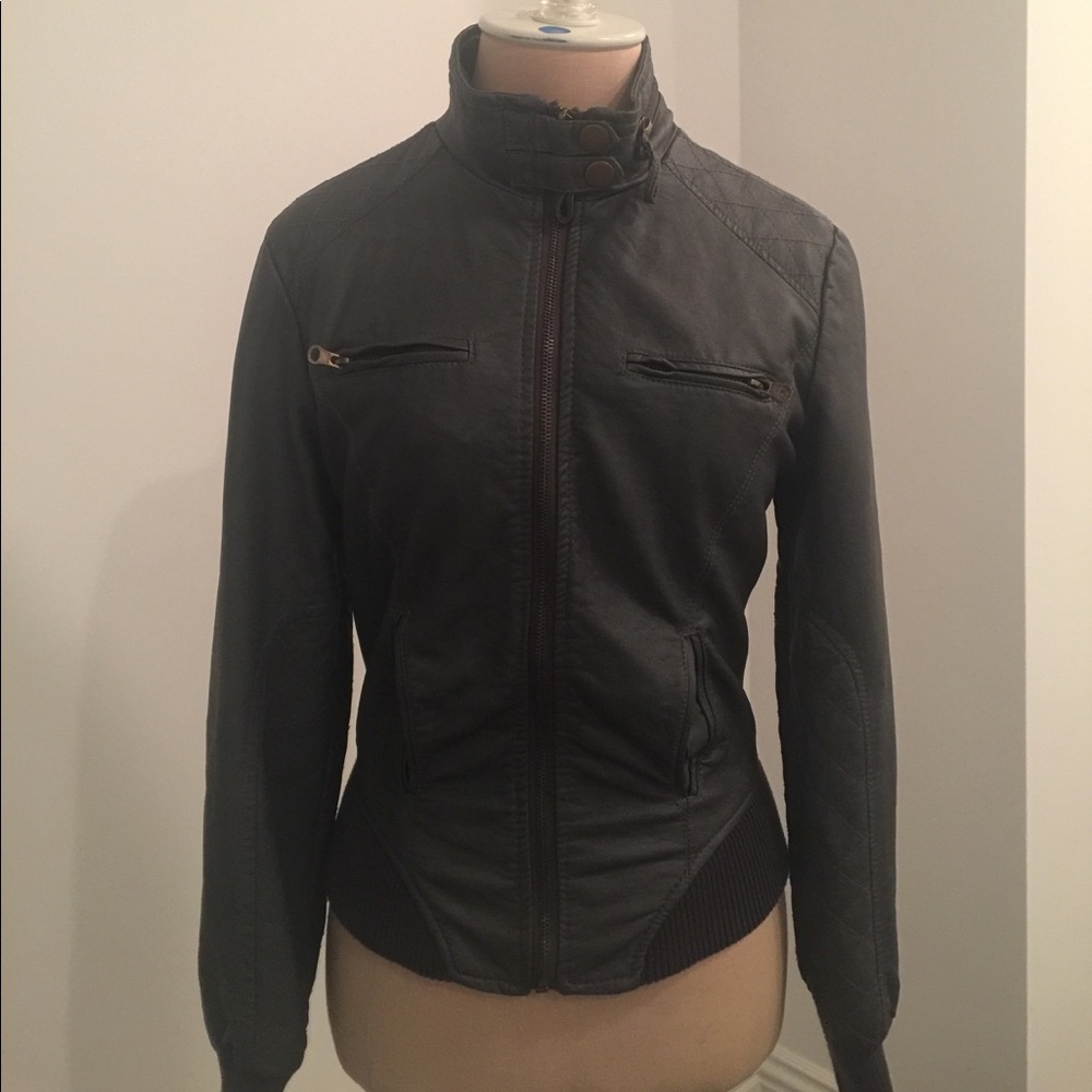 Motorcycle Faux Leather Jacket ⚡️