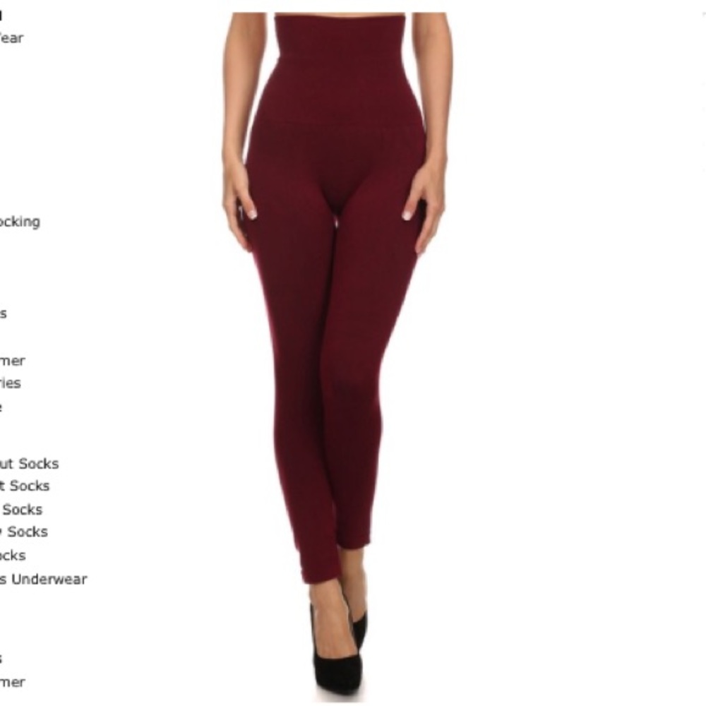Compression Leggings with French Terry Lining