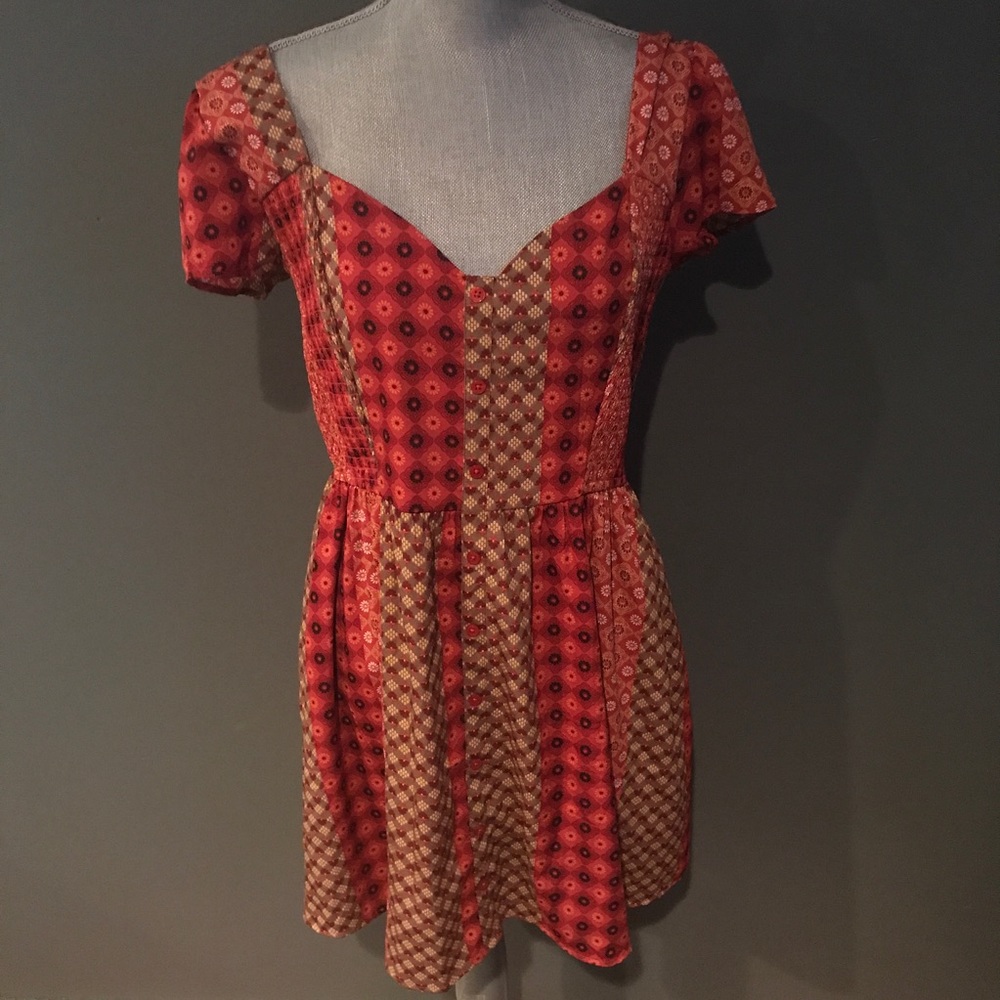 NWT American Rag Shitake Patchwork Dress Large - Picture 2 of 8