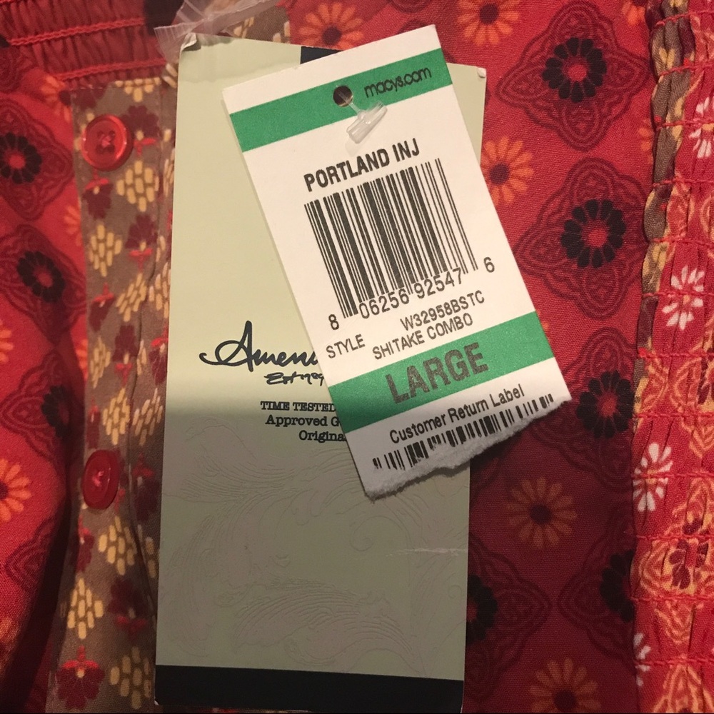 NWT American Rag Shitake Patchwork Dress Large - Picture 5 of 8