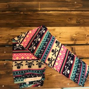 Capri Leggings One Size Skull