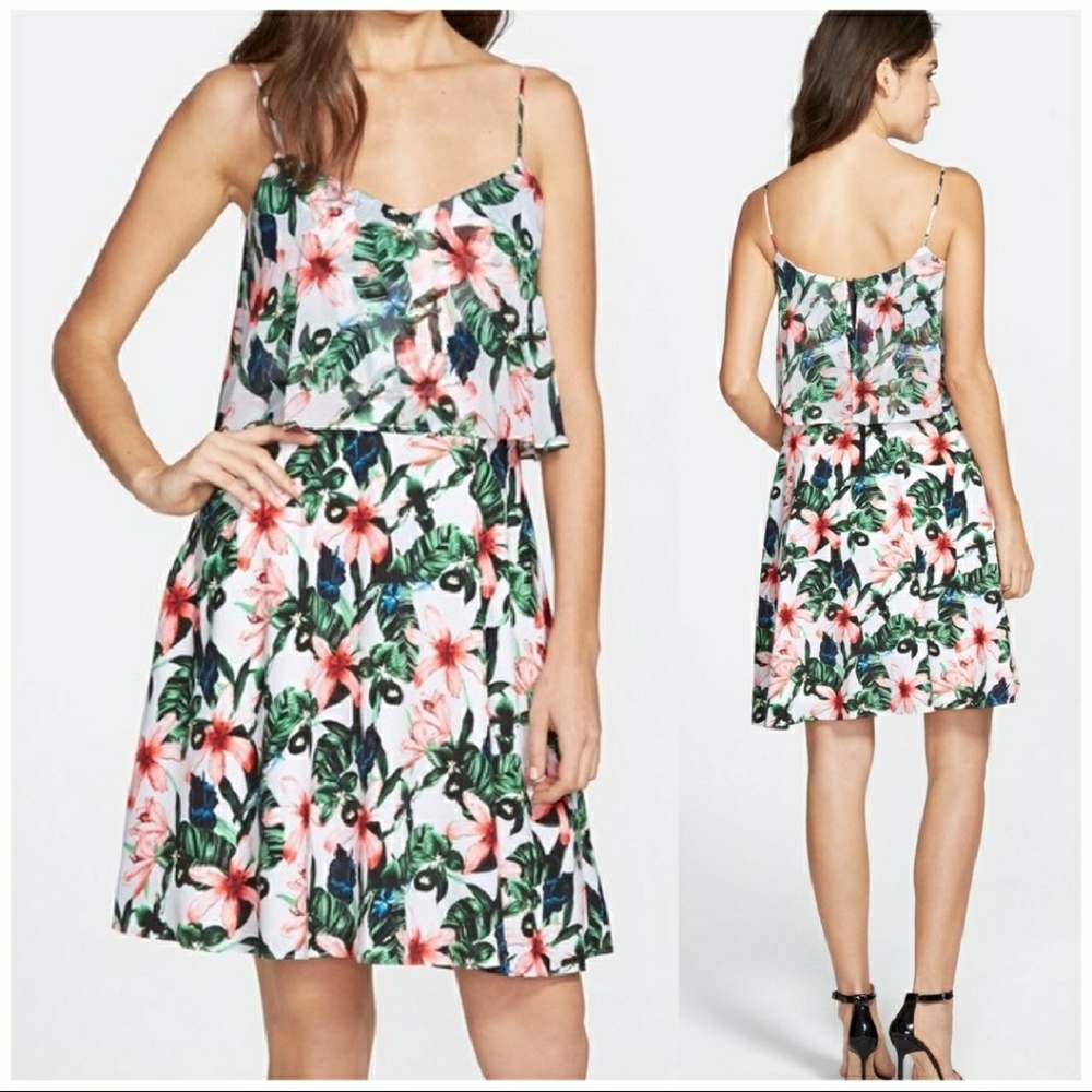 Vince Camuto Jungle Lily Floral Dress