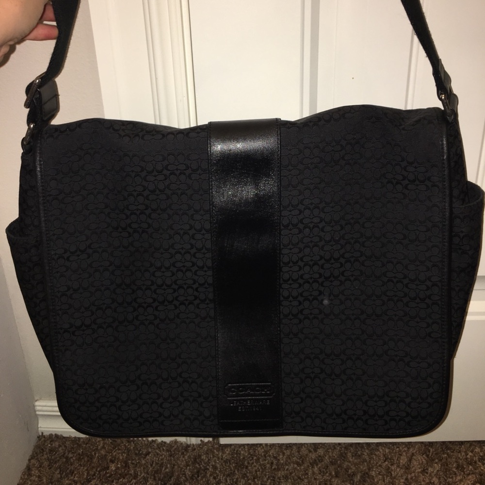 Coach Black Laptop Bag!