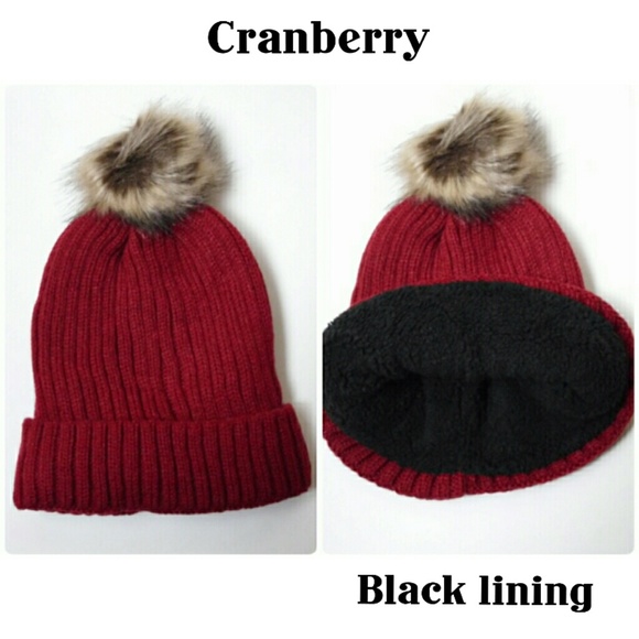❄FUR POMPOM, SHEARLING BEANIE!❄ - Picture 3 of 8