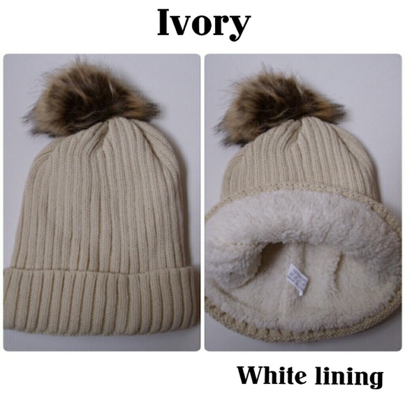 ❄FUR POMPOM, SHEARLING BEANIE!❄ - Picture 4 of 8