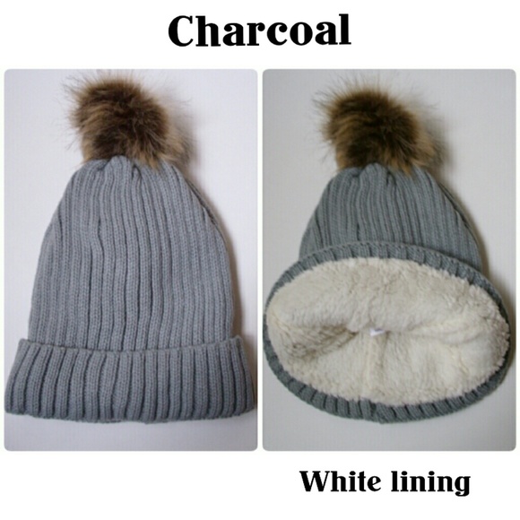 ❄FUR POMPOM, SHEARLING BEANIE!❄ - Picture 6 of 8