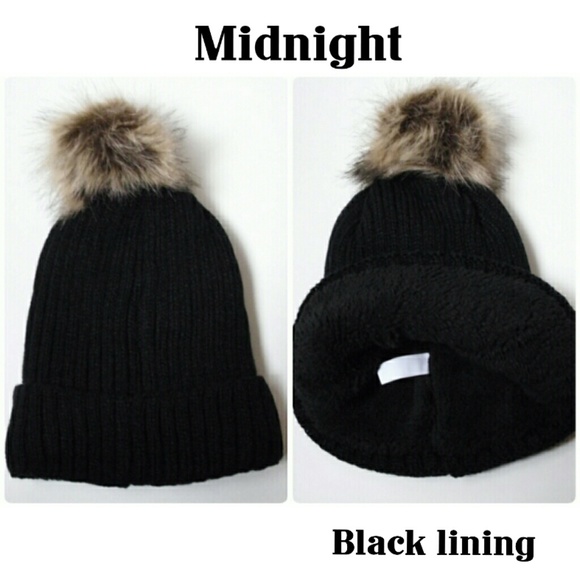 ❄FUR POMPOM, SHEARLING BEANIE!❄ - Picture 8 of 8