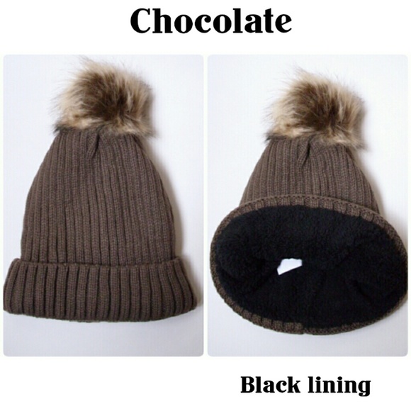 ❄FUR POMPOM, SHEARLING BEANIE!❄ - Picture 7 of 8