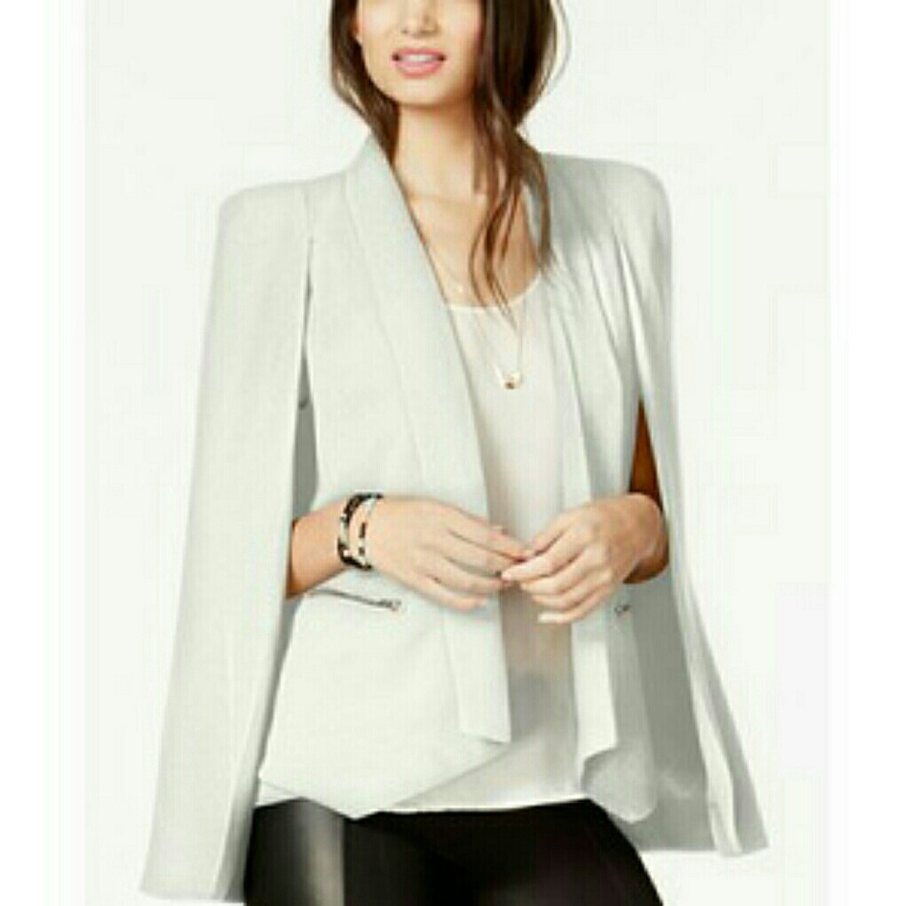 Material Girl Shawl Collar Cape Blaxer