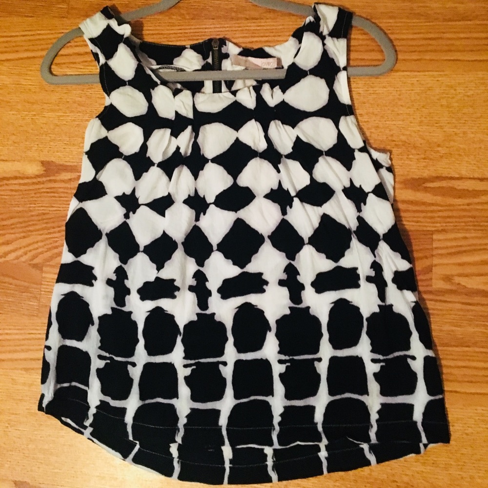 Forever 21-contemporary top w pleat detail