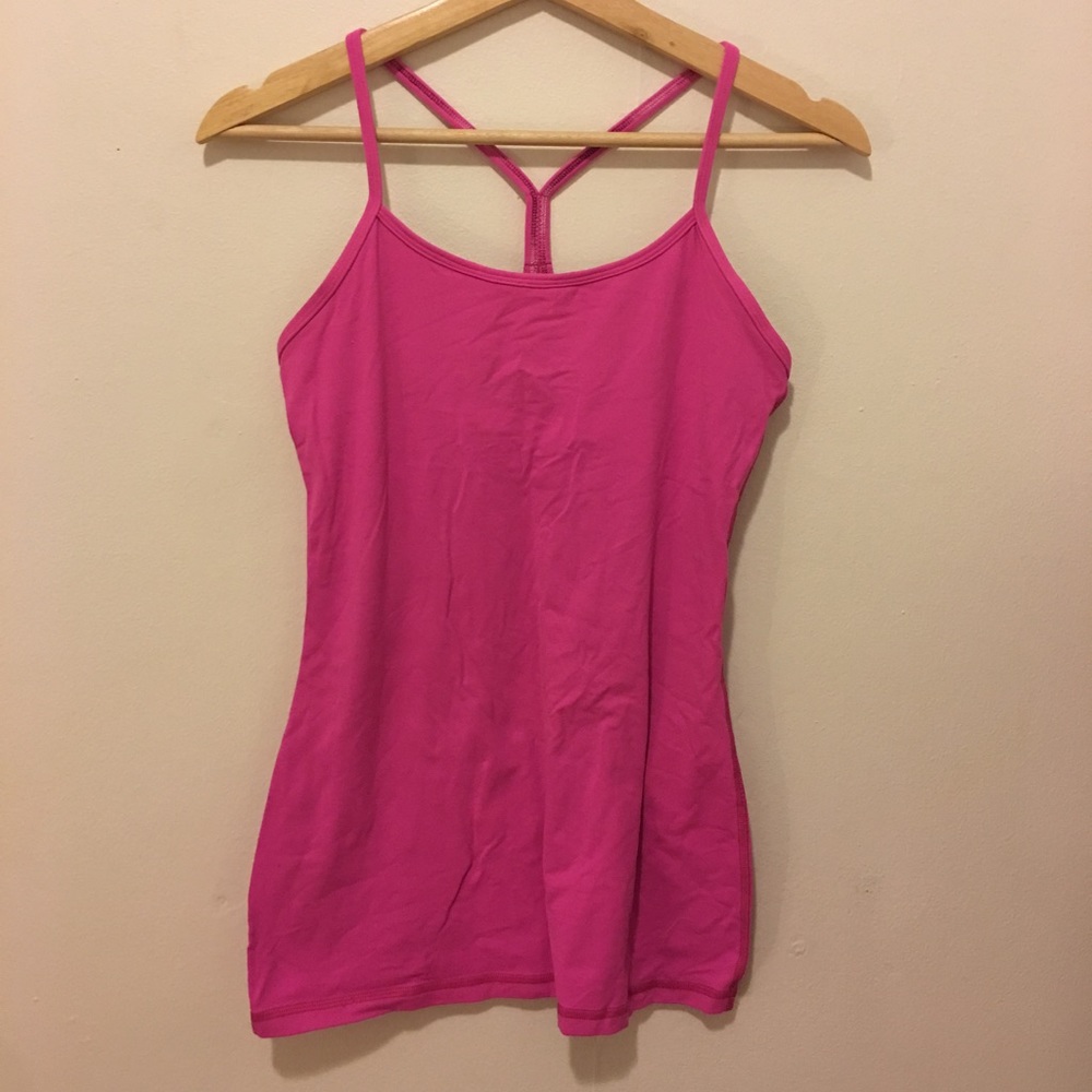 Pink Lululemon athletic top