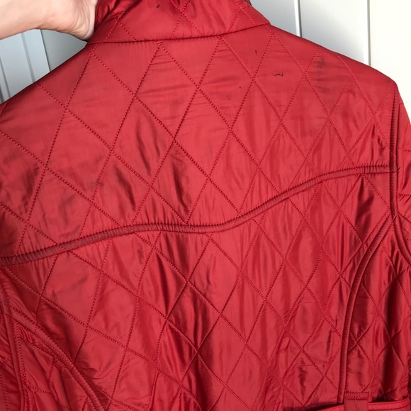 Barbour Jacket Coat Quilted Pattern with Belt - Picture 5 of 8