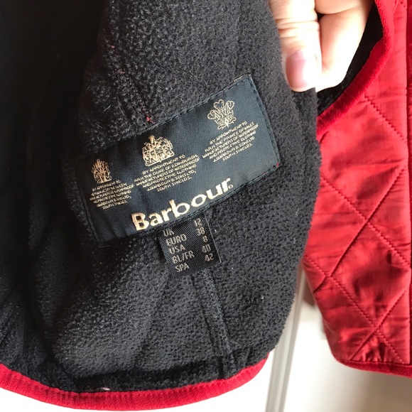 Barbour Jacket Coat Quilted Pattern with Belt - Picture 8 of 8