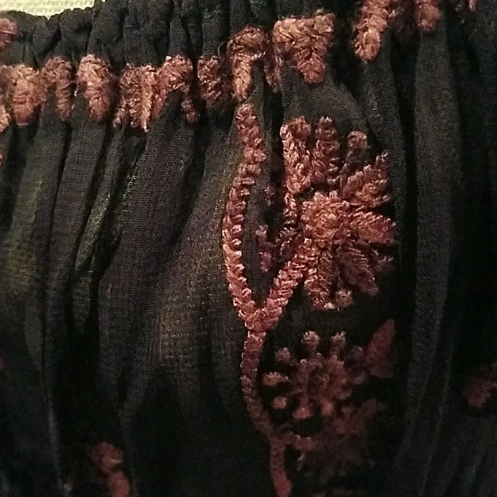 Free People crop peasants top NWOT - Picture 3 of 3