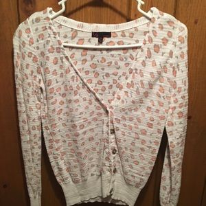 Long sleeve leopard print cardigan