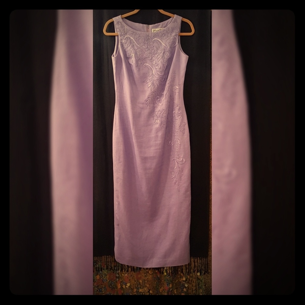 Marie St. Claire Maxi Dress, Purple, Size 6