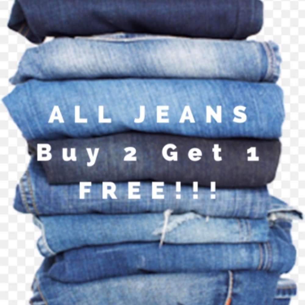 ALL JEANS Buy 2 Get 1 FREE