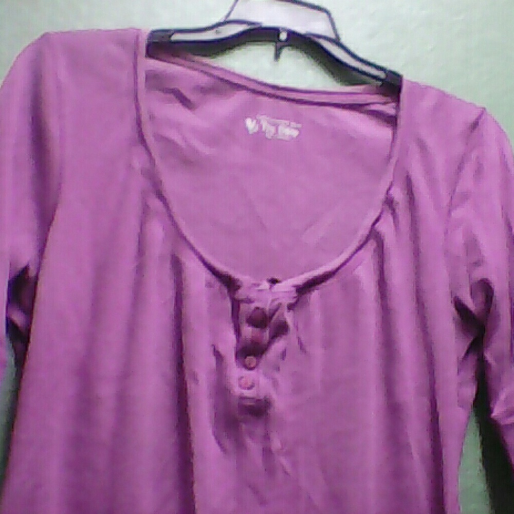 Purple long sleeve top Tee Shop brand