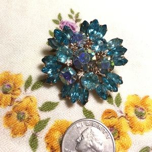 Beautiful vintage blue pin