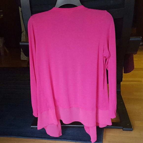 SOLD Dana Buchman pink sweater - Picture 2 of 3