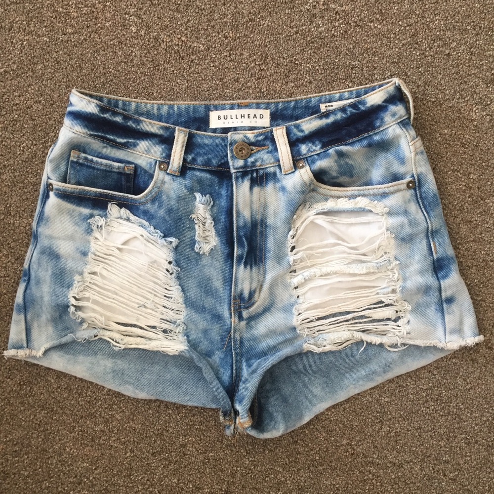 Pacsun high waisted distressed shorts