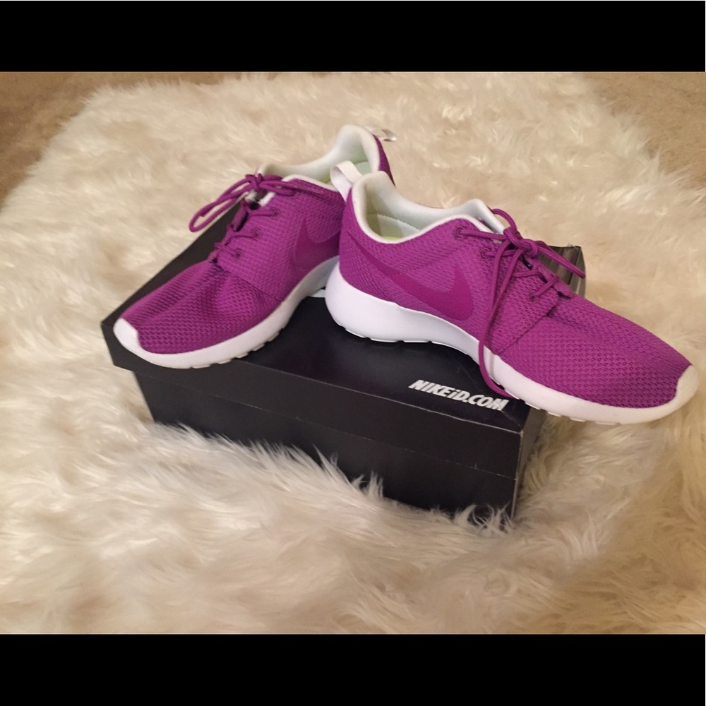 Purple Nike shoes