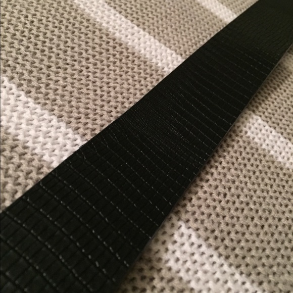 Leather Black belt with Rhinestone buckle main image 7