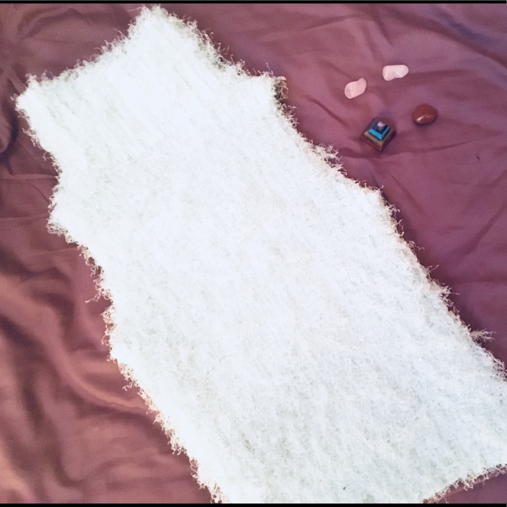 Fuzzy turtle neck tank