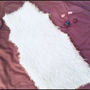 Fuzzy turtle neck tank