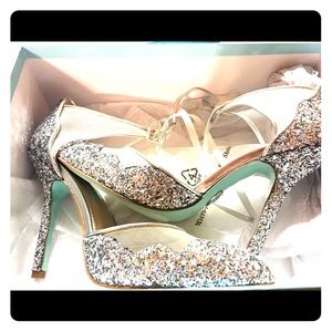 Betsey Johnson Blue collection shoes size 7