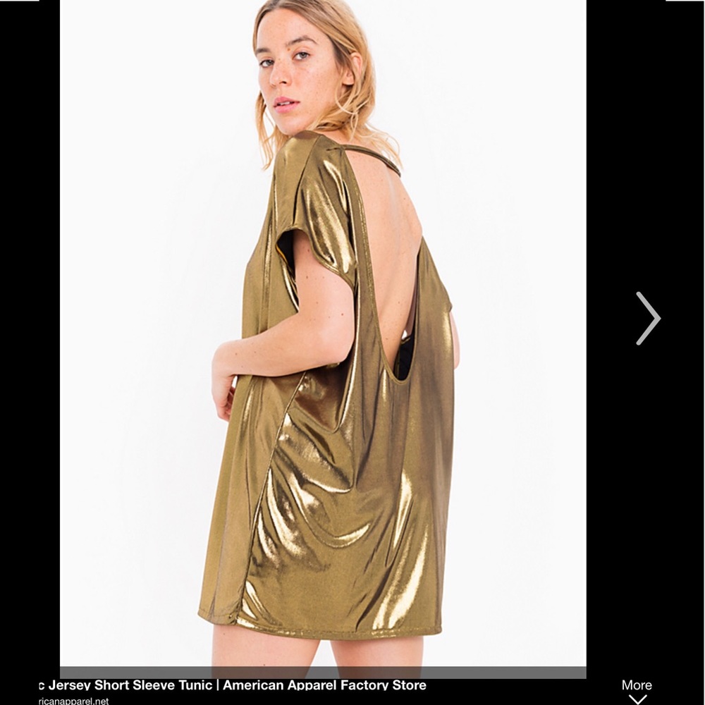 Saale 2 left AA gold metallic tunic dress! 💕