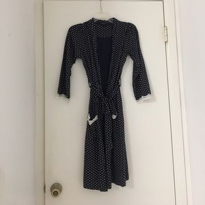 Belabumbum || Navy polka dot robe